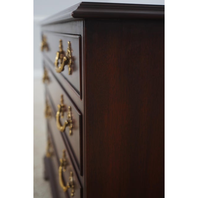 Henkel Harris Mahogany Chippendale Style Bachelors Chest For Sale - Image 12 of 14