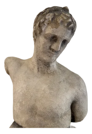 Aged Stone Roman Bust