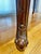 Wood Late 20th Century Traditional Carved Wood Executive Desk With Leather Top & Marble Inlay For Sale - Image 7 of 11