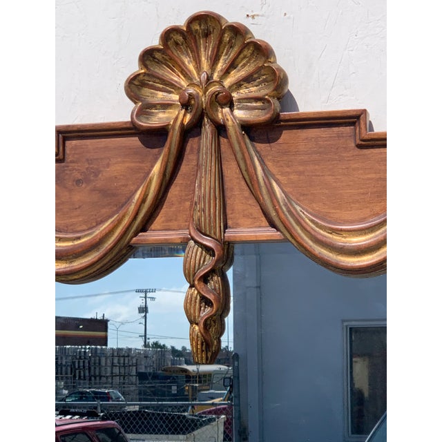 2000 - 2009 Faux Grain & Giltwood Neoclassical Style Mirror For Sale - Image 5 of 13