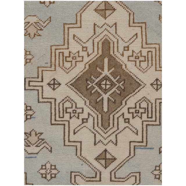 1940s Vintage Circa 1940 Turkish Oushak Area Rug 4'5 X 7'4 For Sale - Image 5 of 10