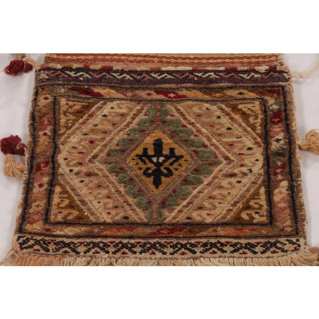 Rug & Kilim Vintage Saddle Bag Rug With Tribal Geometric Patterns - Rug & Kilim For Sale - Image 4 of 9