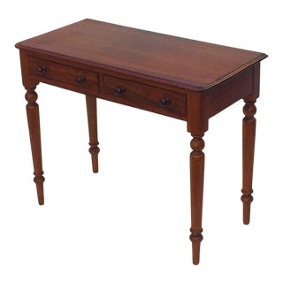 English Writing Table or Desk of Mahogany For Sale
