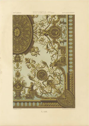 Ceiling Ornament, 1869, Paper
