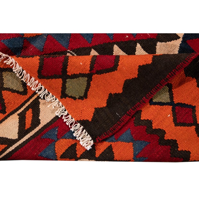Traditional Mid-20th Century Vintage Kilim Rug 5' 2" X 12' 7'' For Sale - Image 3 of 13