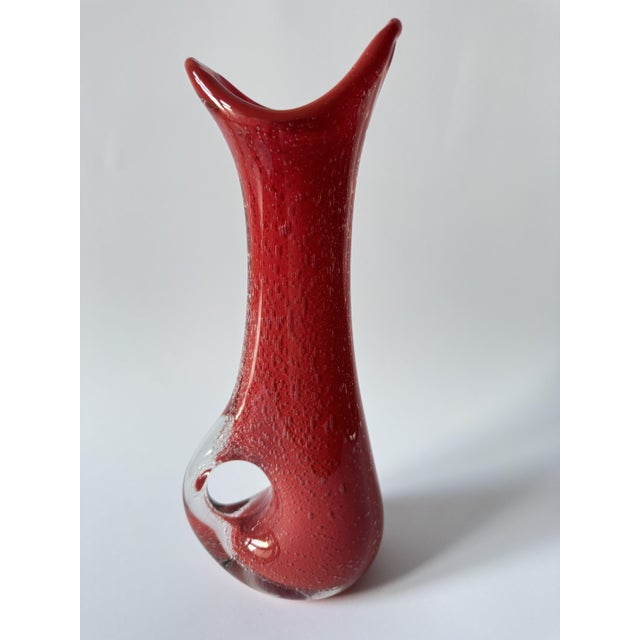 Vintage Polish Art Glass Vase, 1970s For Sale - Image 6 of 18