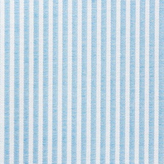 Sample - Schumacher Easton Stripe Indoor & Outdoor Fabric in Sky For Sale