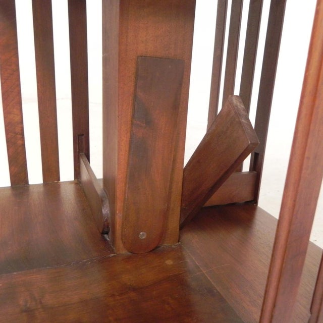 Mahogany Book Carousel by G. Borgeaud, Paris, 1930s For Sale - Image 18 of 18