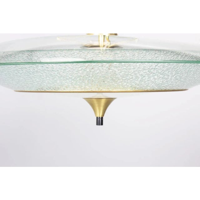 Mid-Century Modern Italian Pendant Lamp in Glass, 1950s For Sale - Image 3 of 10