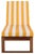 Sophie Chaise Lounge, Natural/Yellow Stripe For Sale - Image 10 of 12