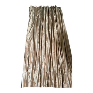 Pair of Ethan Allen 100% Silk Interlined Drapery Panels, 50" X 100" For Sale