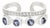 Open Cuff Double Band Ring With Tanzanite & Zircon for Her, Size 7.5 For Sale