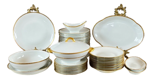 Porcelain Dinner Service from Limoges, 20th Century, Set of 45