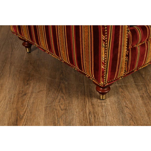 Red Kravet Furniture Upholstered Sofa For Sale - Image 8 of 18