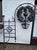 Large Cast-Iron Wall Lantern with Grapevine, Grapes and S AM Emblem, 1920s For Sale - Image 4 of 7