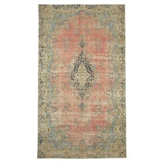 Vintage Middle Eastern Hand-Knotted Rug For Sale