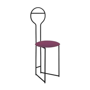 Joly Chairdrobe in Black with High Back by Colé Italia