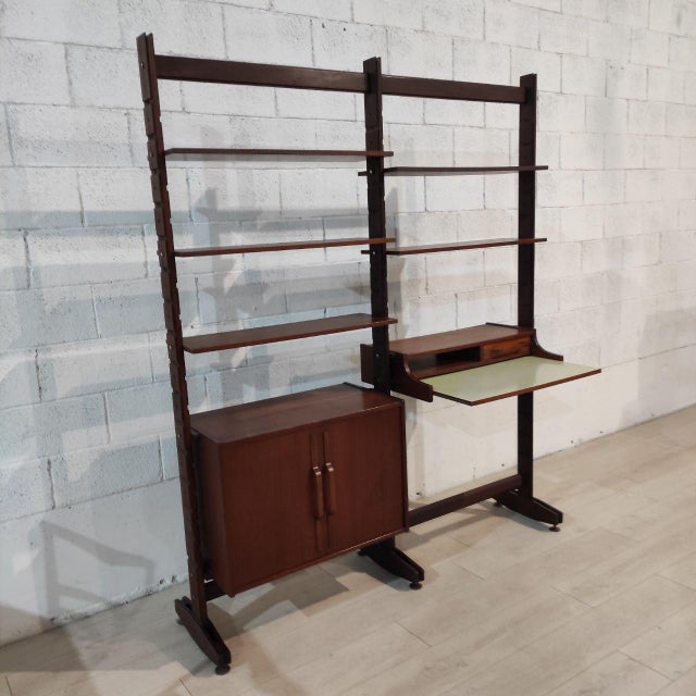 1960s Italian Modular Teak Bookcase, 1960s For Sale - Image 5 of 10