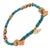 Early 21st Century Evil Eye & Butterfly Sunset Glow Beaded Anklet For Sale - Image 5 of 6
