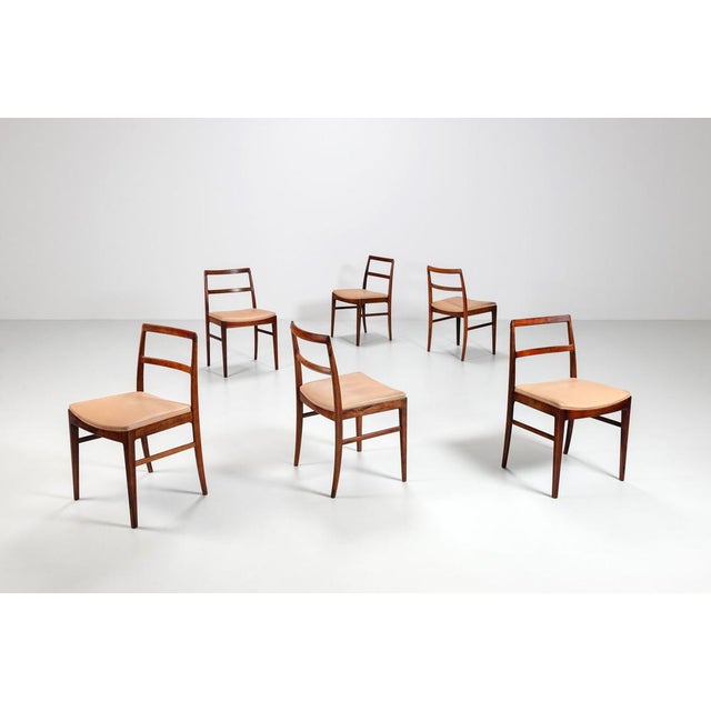 Model 430 Dining Chairs in Rosewood by Arne Vodder for Sibast, 1960s, Set of 6 For Sale - Image 3 of 18