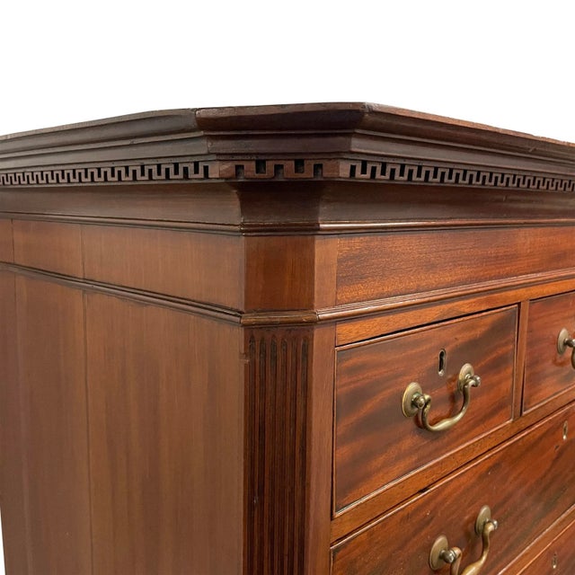 Auburn English George III Mahogany Chest on Chest For Sale - Image 8 of 13