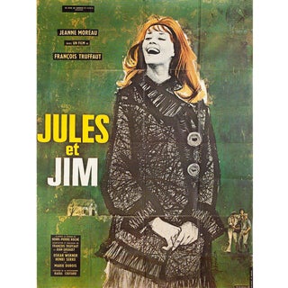 Jules and Jim R1970s French Grande Film Poster For Sale