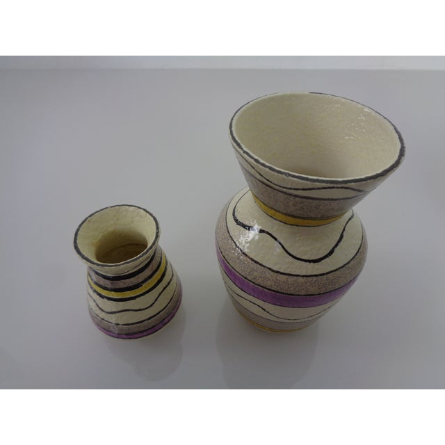 Ceramic Vases & Bowl by Bodo Mans for Bay Keramik, Germany, 1950s, Set of 3 For Sale - Image 18 of 18