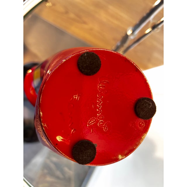 Checkered Ceramic Vase from Elchinger, France, 1950s For Sale - Image 6 of 7