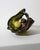 Vintage Italian Dark Green Murano Glass Bowl with Decorative Stone Inlays, 1980s For Sale - Image 12 of 12