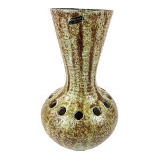 Large Accolay Ceramic Flower Frog Vase (Pique Fleurs), France, c.1960s For Sale