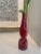 Thick Twisted Red Art Glass Bud Vase For Sale In Los Angeles - Image 6 of 13