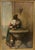 Beaux-Arts Early 20th Century Framed Original Oil Painting on Canvas 'Roman Girl at the Well' Inspired by Léon Bonnat (France 1833-1922) For Sale - Image 3 of 18