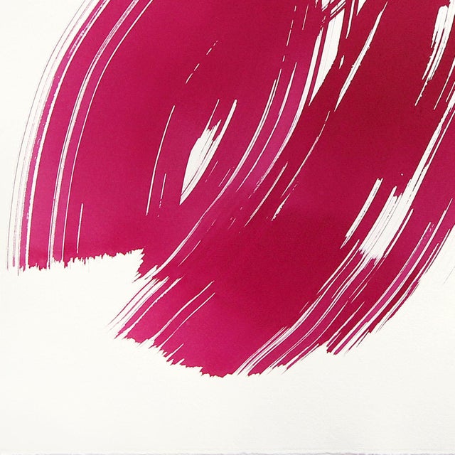 The Violet Dress 28 - Minimalist Figurative Original Ink Painting on Paper For Sale - Image 4 of 5