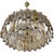 Crystal Chandelier with Gold Accents by Paolo Venini, 1960s For Sale - Image 3 of 5