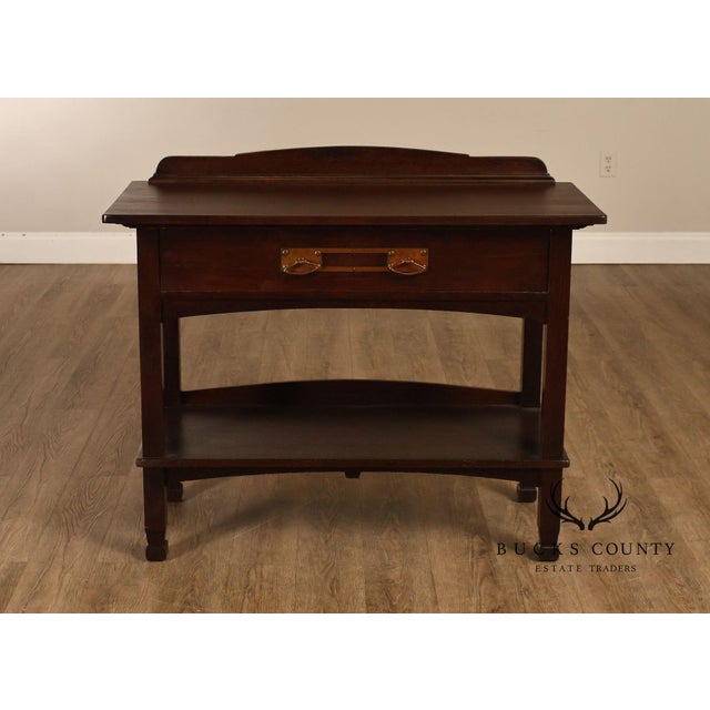 Antique Mission Oak Server Sideboard For Sale In Philadelphia - Image 6 of 18