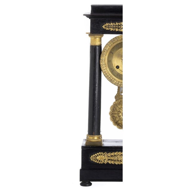 Napoleon III Portico Clock, 19th Century For Sale - Image 3 of 8