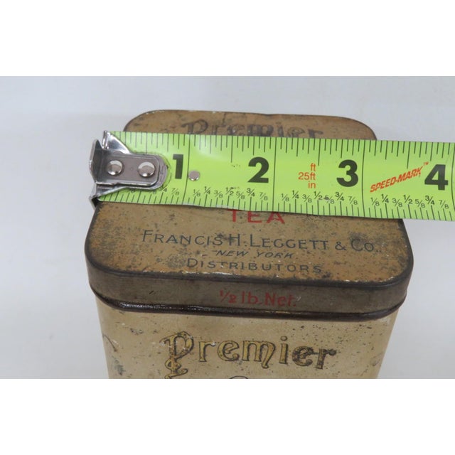 Premier Perri Walla Tea Tin Box India and Ceylon Francis H Leggett and Co 4892b For Sale - Image 9 of 14