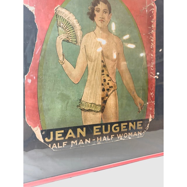 American Early 20th Century Coney Island Wagner Brothers Big Side Show Advertising Poster For Sale - Image 3 of 9