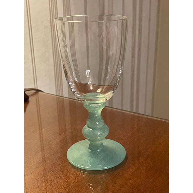 Villeroy & Boch Isabelle Green Wine Glasses- Set of 8 For Sale In Chicago - Image 6 of 11