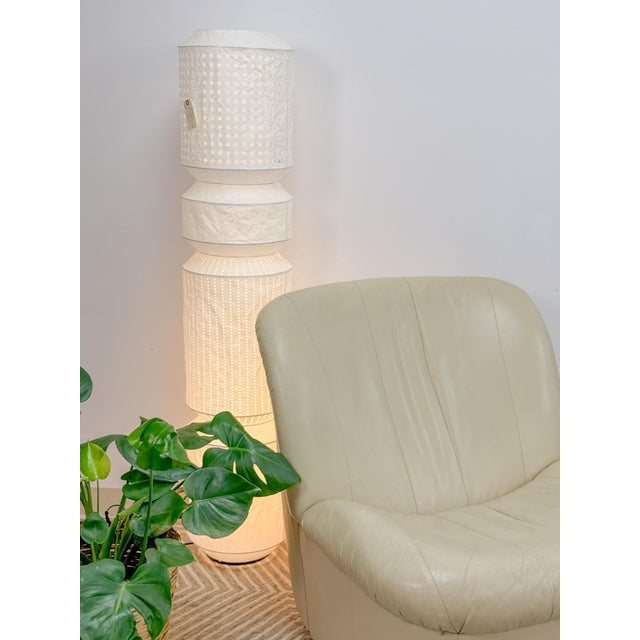 Vintage Cream Leather MCM Postmodern Swivel Glider Chair Pair 28" Wide For Sale - Image 15 of 15