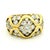 Gold 1990s Jose Hess 18k Gold 4.50 Carat Diamond Bombe Ring, Size 7 For Sale - Image 8 of 12