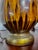 Brown Pair of Mid Century Modern Drip Glaze Table Lamps For Sale - Image 8 of 11