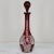 Antique Cranberry Glass Hand-Cut Crystal Decanter For Sale - Image 13 of 13