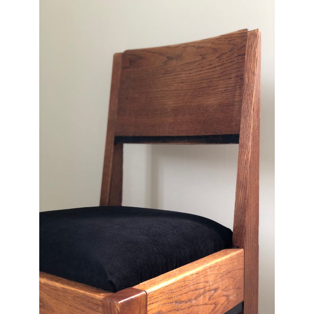 Art Deco Oak Dining Chair by j.a. Muntendam for l.o.v. Oosterbeek, 1920s For Sale - Image 4 of 12