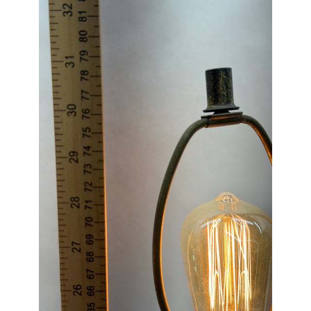 Vintage Neoclassical Cast Brass Urn Table Lamp With Black Marble Base For Sale - Image 12 of 13