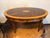 Wood Stickley Traditional Oval Hepplewhite Coffee Table With Intricate Inlay, Mahogany and Various Other Exotic Woods For Sale - Image 7 of 8