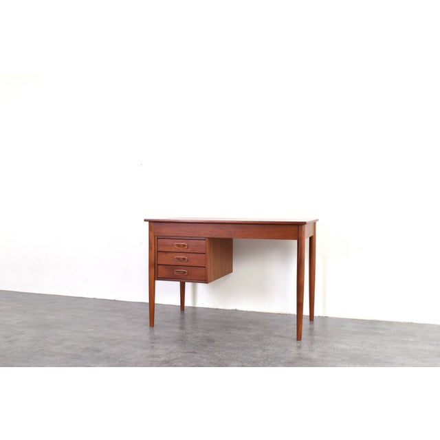 Mid-Century Modern Danish Teak Executive Desk, 1960s For Sale - Image 10 of 17