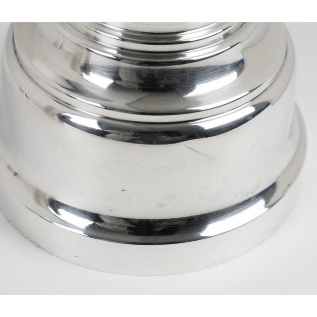 1940s Art Deco Silver Plate Cocktail Shaker by Silversmith Boulanger Paris For Sale - Image 9 of 9