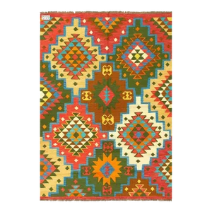 Pasargad Caucasian Tribal Style Flat Weave Kilim Rug