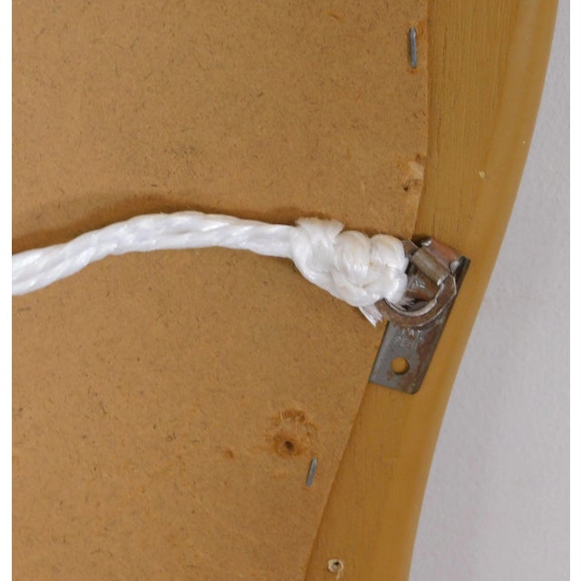 Provincial Style Scalloped Wood Frame Wall Mirror For Sale In Philadelphia - Image 6 of 12